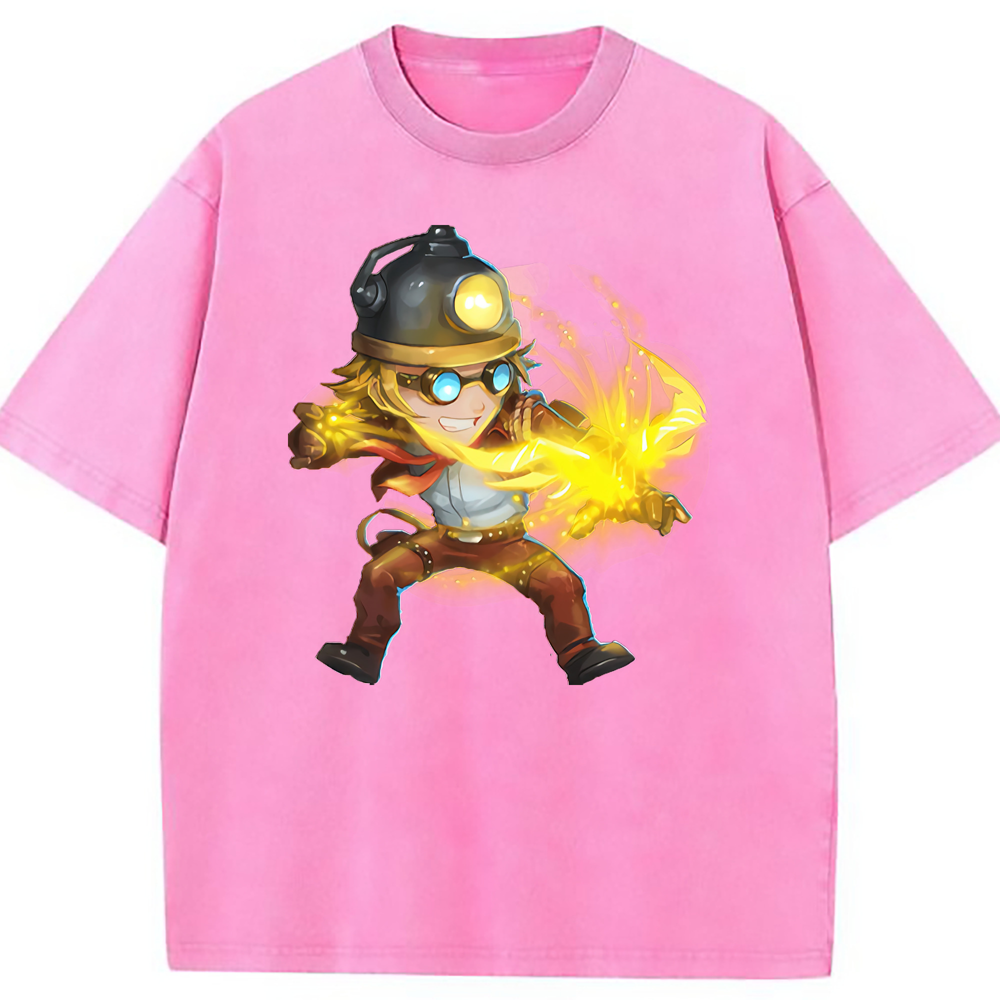 （画像用） リーグ・オブ・レジェンド League of Legends LOL 綿100% ヴィンテージ風 半袖Tシャツ（フロントプリント）